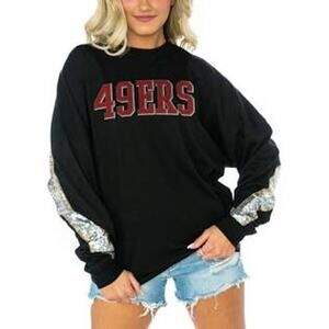 San Francisco 49ers Gameday Couture Sequin Top NWT Size M